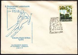 Yugoslavia 1964, Illustrated Cover " Ski Race Kranjska Gora" W./ Special Postmark "Kranjska Gora", Ref.bbzg - Covers & Documents