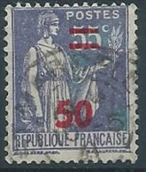 1940-41 FRANCIA USATO SOPRASTAMPATO 50 SU 55 CENT  - EDF174 - Oblitérés