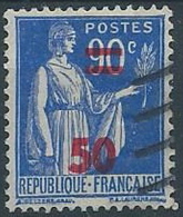 1940-41 FRANCIA USATO SOPRASTAMPATO 50 SU 90 CENT  - EDF174 - Oblitérés