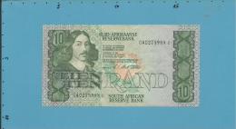 South Africa - 10 RAND - ( 1990 - 93 ) - Pick 120.e - Sign. 7 - Watermark: Jan Van Riebeek - 2 Scans - Zuid-Afrika