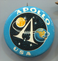Space, Cosmos, Space Program - Pin, Old Badge, USA, Apollo - Space