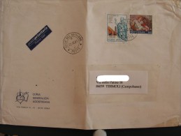 VATICANO 1991 2001 Tanzania Burundi Rwanda Cappella Sistina Vatican Lettera Usato Su Busta Scv Viaggiato - Storia Postale