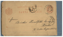 (PF 333) Very Old Postcard - Carte Ancienne - Romania Posted To Austria - 1887 - Brieven En Documenten