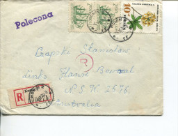 (PF 560) Poland To Australia Registered Cover - 1970 - Lettres & Documents