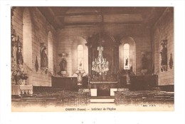 CPA : 89 - Charny : Intérieur De L´Eglise : Maître Autel - Vitraux - Statue - Lustre - Peu Commune - Charny