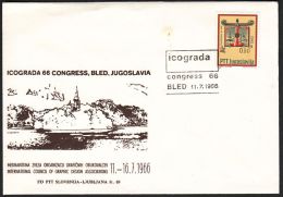 Yugoslavia 1966, Illustrated Cover "Congress Og Graphic Desingers" W./ Special Postmark "Bled" ,ref.bbzg - Covers & Documents