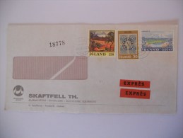 Islande Lettre Expres De Reykjavik 1978 - Briefe U. Dokumente