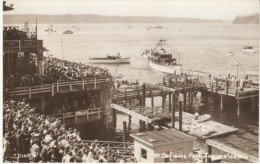 Tacoma Washington, Point Defiance Park Boat Launch And Ferry Dock, C1940s Vintage Real Photo Postcard - Tacoma