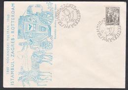 Yugoslavia 1960, Illustrated Cover "Istambul-Zagreb-Rotterda M" W./ Special Postmark ,ref.bbzg - Covers & Documents