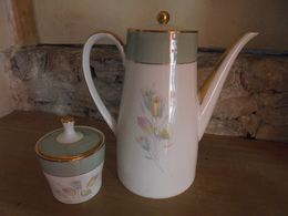 Vintage - Cafetière  + Sucrier "D&R W" Weissen Stadt Bavaria Années 50 - Sonstige & Ohne Zuordnung