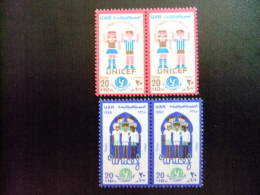 EGIPTO - EGYPTE - EGYPT - UAR - 1968 - Yvert Nº 734 / 735 ** MNH - UNICEF - DIA MUNDIAL DE LA INFANCIA - Ongebruikt