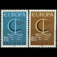 ICELAND 1966 - Scott# 384-5 Europa Set Of 2 MNH (XM183) - Ungebraucht