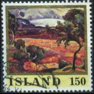 ICELAND 1976 - Scott# 489 Painting By Jonsson Set Of 1 Used (XI455) - Gebraucht