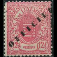 LUXEMBOURG 1878 - Scott# O34 Coat Of Arms Opt. 12.5c LH (XF172) - 1859-1880 Wappen & Heraldik