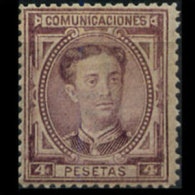 SPAIN 1876 - Scott# 229 King Alfonso 4p MNH (XN052) - Nuovi