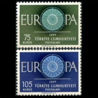 TURKEY 1960 - Scott# 1493-4 Europa Set Of 2 MNH (XQ814) - Unused Stamps