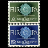 TURKEY 1960 - Scott# 1493-4 Europa Set Of 2 LH (XQ830) - Unused Stamps