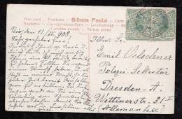 Brazil Brasil 1908 Picture Postcard RIO DE JANEIRO To DRESDEN Germany - Covers & Documents