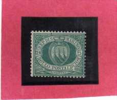 SAN MARINO 1894-99 STEMMA COAT OF ARMS ARMOIRIES CENT. 5 MNH DISCRETA CENTRATURA - Unused Stamps