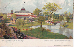 AK Litho Hamburg - Carl Hagenbeck´s Tierpark, Stellingen - Östlicher Teil Des Tierparkes Mit Hauptgebäude - 1909 (7547) - Stellingen