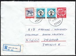 Yugoslavia 1990, Registered Cover Velika Gata To Zagreb W./ Special Postmark "Velika Gata" ,ref.bbzg - Covers & Documents