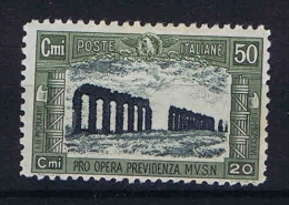 Italy : 1928 Sa 221, Mi. 276 MNH/** Brown Gum - Mint/hinged