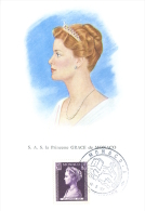 Carte Maximum S.A.S. La Princesse Grace De Monaco - Cartoline Maximum