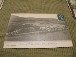 A167..CPA..63..PUY DE DOME..environs De VIC LE COMTE..ENVAL..Vue Générale.. Rare Beau Plan...ecrite & Voyagée 1909 - Vic Le Comte