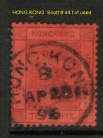 HONG KONG   Scott  # 44 F-VF USED - Used Stamps