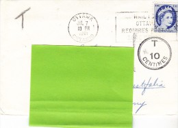 Canada 1961 - Lettera Tassata X La Germania Affrancata Con 1 Val. - Histoire Postale