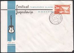 Yugoslavia 1961, Illustrated Cover "Tambura Music Festival Of Yugoslavia" W./ Special Postmark "Osijek", Ref.bbzg - Covers & Documents