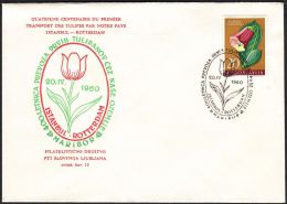 Yugoslavia 1960, Illustrated Cover "400 Years Of Tulip Transport In Yugoslavia" W./ Special Postmark "Maribor", Ref.bbzg - Covers & Documents