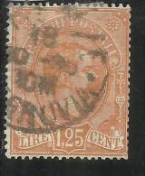 ITALIA REGNO ITALY KINGDOM 1884 - 1886 PACCHI POSTALI LIRE 1,25 TIMBRATO USED - Paketmarken