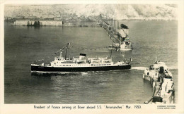 Royaume-Uni - Angleterre - Kent - Président Of France Arriving At Dover Aboard S.S. Arromanches - Bateaux - Paquebots - Dover