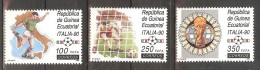 Equatorial GUINEA  World Cup-90(soccer) Set 3 Stamps  MNH - Autres & Non Classés