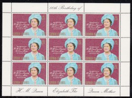 Cayman Islands MNH Scott #443 Sheet Of 9 20c Queen Mother - 80th Birthday - Cayman Islands