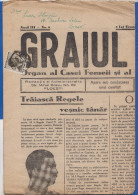 Rumänien; Wrapper 1937; Michel 489; Zeitung Graiul Femeii Nr 6; 4 Seiten - Briefe U. Dokumente