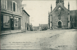 53 SAINT AIGNAN SUR ROE / Place De L'Eglise Et L'ancienne Route / - Saint Aignan Sur Rö