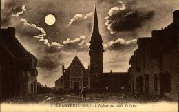 LE GAVRE L EGLISE AU CLAIR DE LUNE - Le Gavre