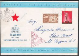 Yugoslavia 1961, Illustrated Airmail Cover  Pozega To Sla. Brod W./ Special Postmark "Pozega",ref.bbzg - Covers & Documents