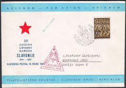 Yugoslavia 1961, Illustrated Airmail Cover  Pozega To Sla. Brod W./ Special Postmark "Pozega",ref.bbzg - Covers & Documents