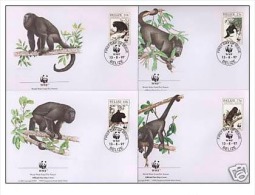 (WWF-221) FDC W.W.F Belize Black Howler 1997 - Covers & Documents