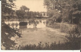 Château  De  Gaesbeek -- Le Grand étang Dit:  L'étang Tortu.   (2 Scans) - Lennik