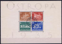 Germany: 1935 Mi Nr 576 - 579, BLOCK 3  Used  Ostropa - Blocs