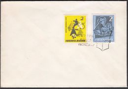 Yugoslavia 1958, Cover  W./ Special Postmark "Mounth Of Book Senta",ref.bbzg - Lettres & Documents