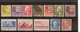 DANEMARK - LOT DE TIMBRES OBLITERES DIFFERENTS - Collections