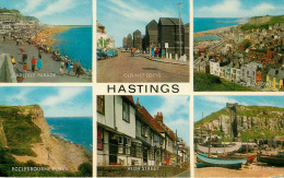 Royaume-Uni - Angleterre - Sussex - Hastings - Multiview - Multivues - Semi Moderne Petit Format - état - Hastings