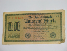 1000 Taunsed Reichsbanknote 1922 - Germany - Allemagne **** EN ACHAT IMMEDIAT **** - 10 Mark