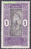 Dahomey - N°  43 * Cocotier Et Indigène 1 Ct - Oblitérés