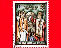 VATICANO  - 2007 - Usato - Viaggi Di Benedetto XVI Nel Mondo -1,40 € • Turchia - Oblitérés